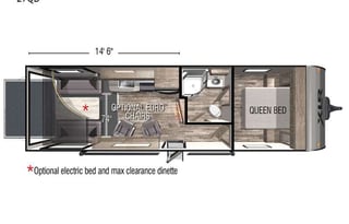 27 FT TOYHAULER WITH ELECTRIC FIREPLACE