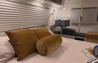 Cozy Green Lima Bean Camper