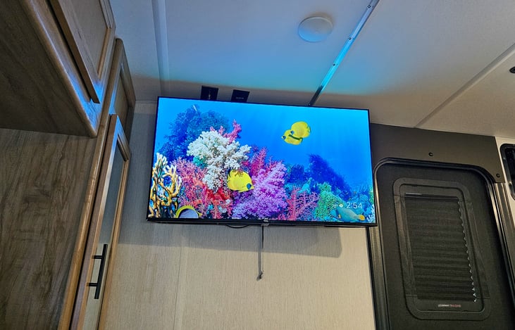 TV included. Will need wifi or cast from another device.