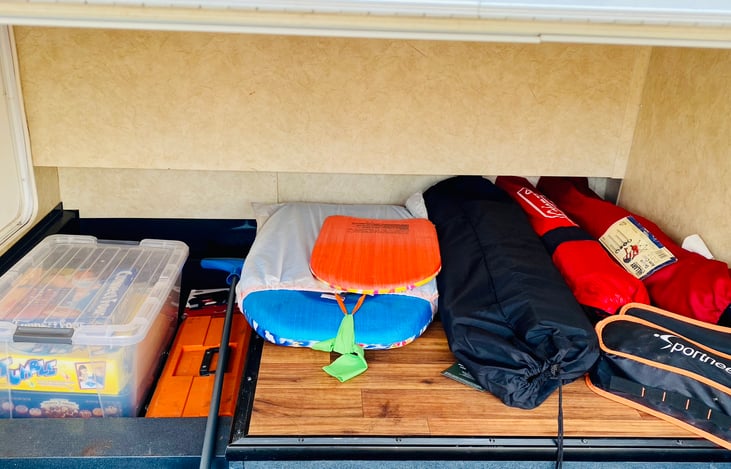 Large Storage struck with tools and camping stuff