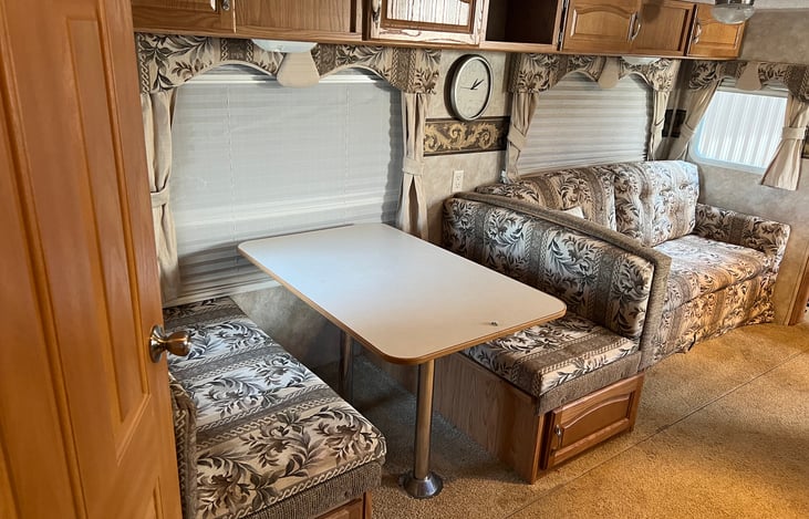Booth dinette and trifold couch