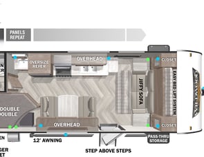 Forest River RV Wildwood X-Lite 19DBXL