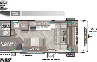 2021 Forest River RV Wildwood X-Lite 19DBXL
