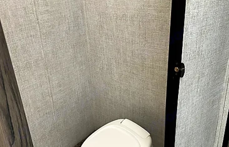 Private toilet room.