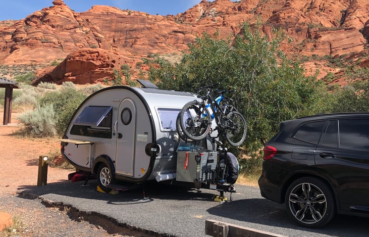 State park in Arizona with bikes.