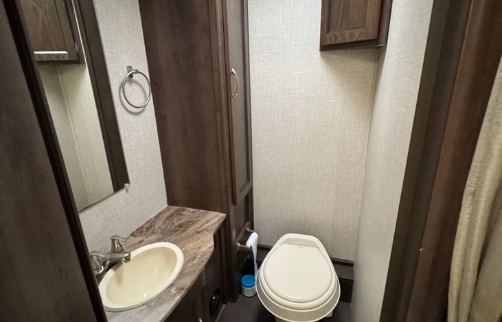 Bathroom and shower are separate