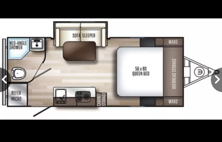 Floor plan for our 'bug out buggy'