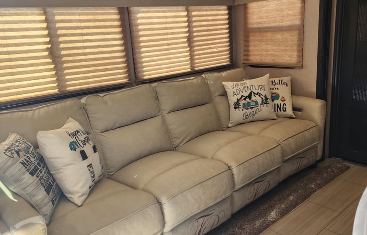 living room and reclining chairs