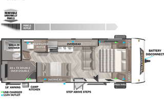 2022 Forest River RV Wildwood X-Lite 261BHXL