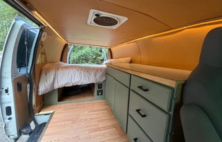 PNW Van Conversion | Solar · Roof Rack · Fridge