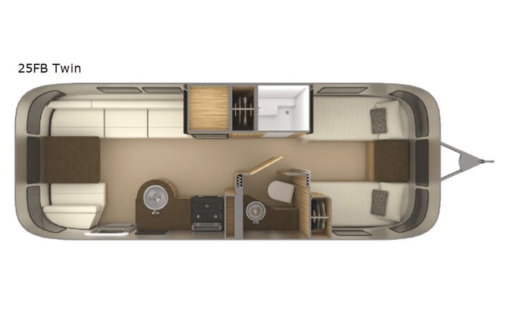 Representative floor plan provided by a trusted RVshare partner.