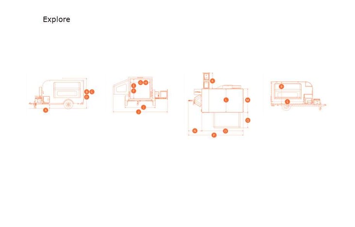 Representative floor plan provided by a trusted RVshare partner.