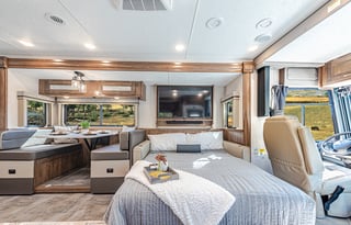 Luxury 2021 Coachmen Mirada Can Sleep up to 7 adults or 8 with kids.