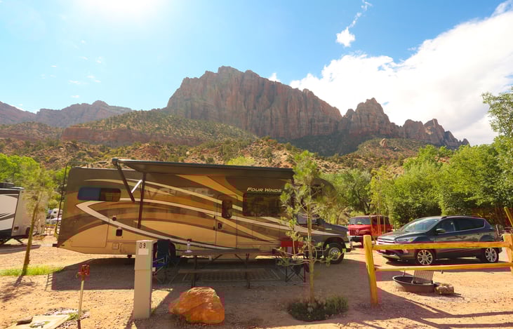 Campground just outside of Zion National Park