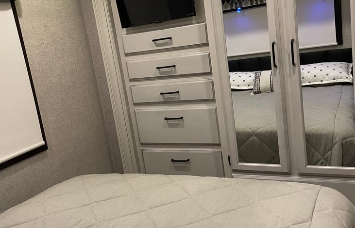 Master Bed Closet and Draws