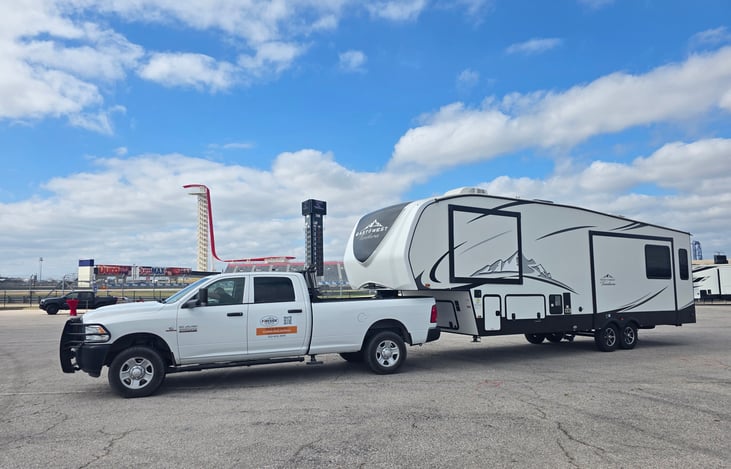 Delivery to COTA race track in Austin.