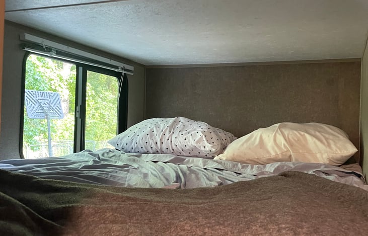 Top bunk with window