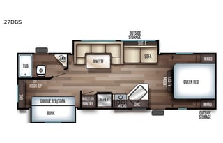 2019 Forest River RV Cherokee Grey Wolf 27DBS