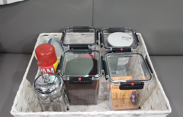 coffee, sugar, salt, tea.