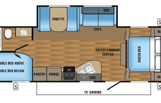 Clean and spacious!! 2017 Jayco JFlt 26' slideout!
