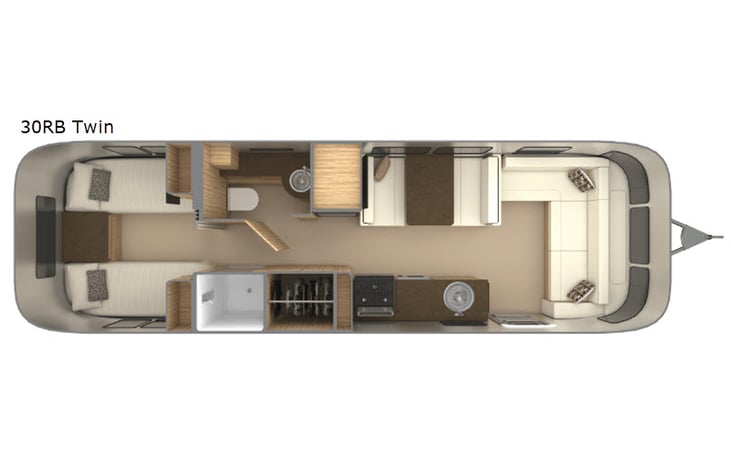 Representative floor plan provided by a trusted RVshare partner.