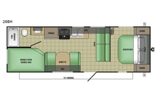ROOMY-BUNKHOUSE-1/2 TON TOWABLE