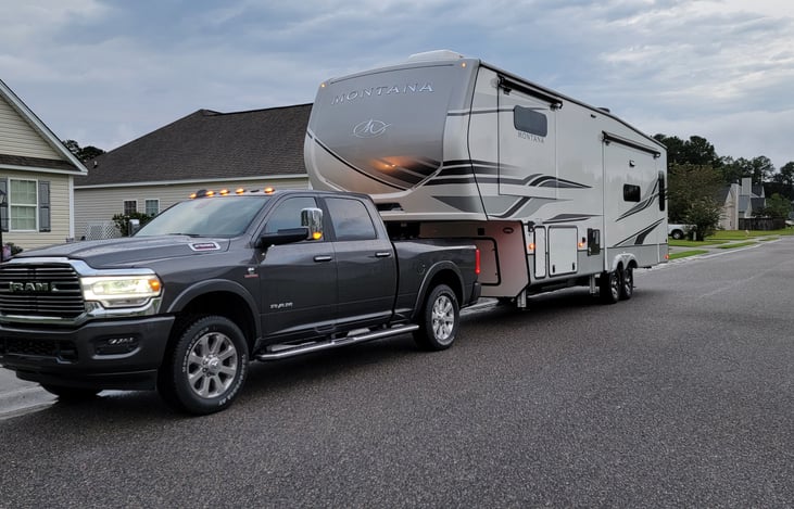 Ready for the road. 3/4 ton recommended for travel.