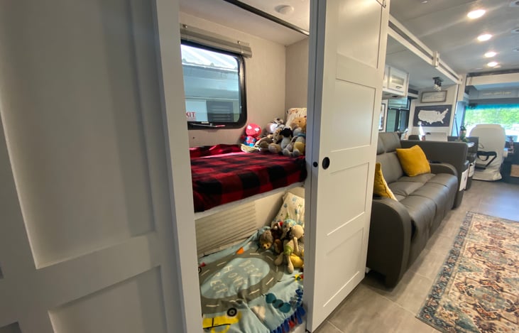 Bunks with door for privacy