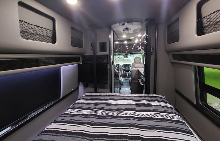 The loft design is very spacious when all the way down!