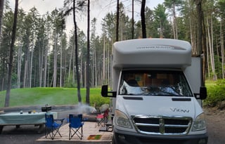 Live your RV dreams!  Glamping with this diesel!