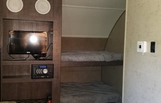 How about a weekend adventure, why tent when you can stay in this easy to tow RPOD, packed with all the essentials!