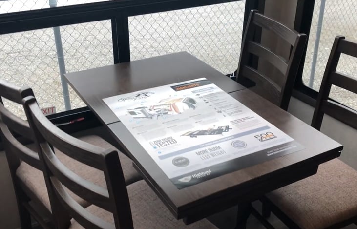 Dining area off kitchen