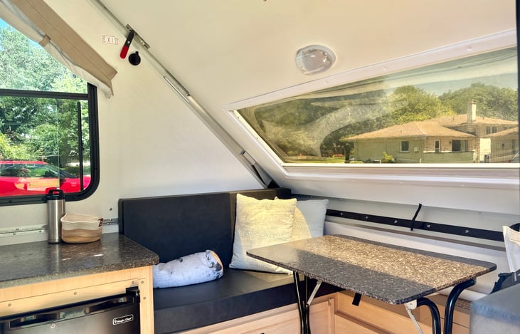Dinette — can also convert into a twin+ bed.