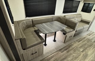 Keystone Passport Sleeps 8 comfortably.