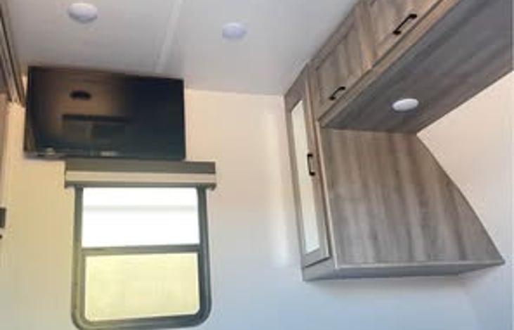 Tv in bedroom and living room.