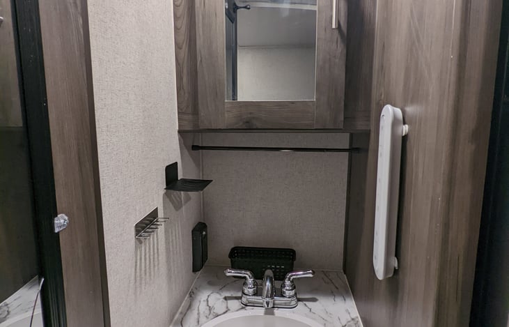 External bathroom sink