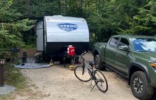 Lightweight trailer perfect for family getaway!