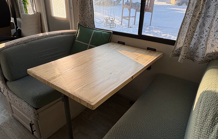 Wooden dinette table