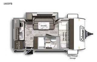 2020 Dutchmen RV Coleman Light LX 1605FB