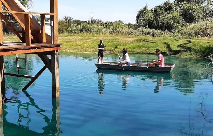 Guests are welcome to enjoy the pond on property and the covered dock with picnic table.  Best place to enjoy a cup of coffee in the morning!  
Note:  Pond may be low during drought season.
