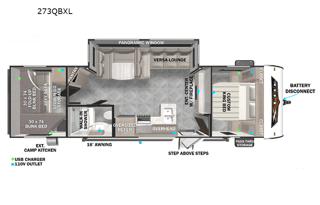 2023 Wildwood X-Lite w/ Bunk Bedroom