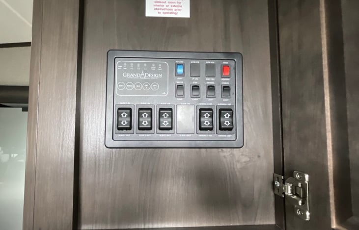 Control panel for all the slides