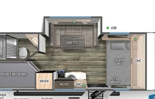 2024 FR Wolf Pup 17JW (3065) Winter Haven