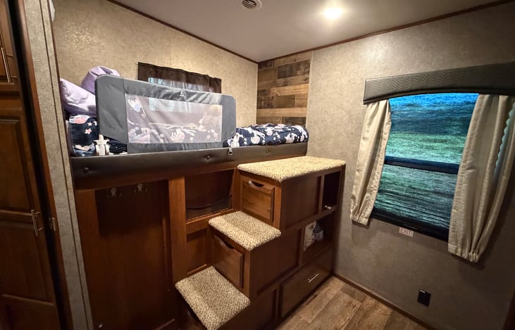 Twin bunk on other side of bunk house.