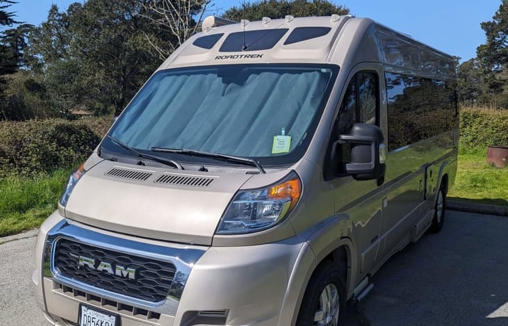 Front Window shade up