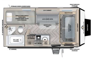 Half-ton towable Overlander Sleeps 4