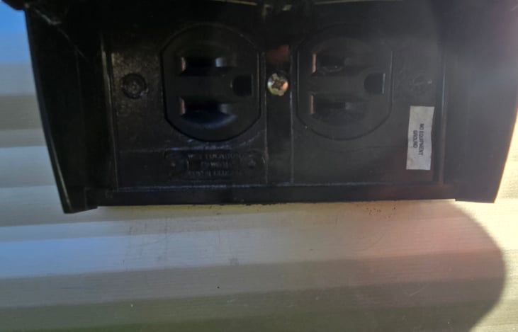 Exterior dual 110amp outlet