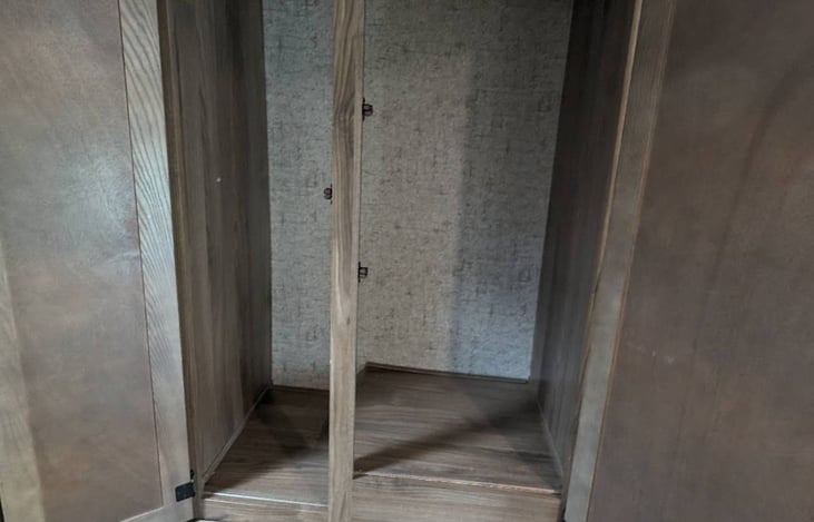 Large wardrobe space.