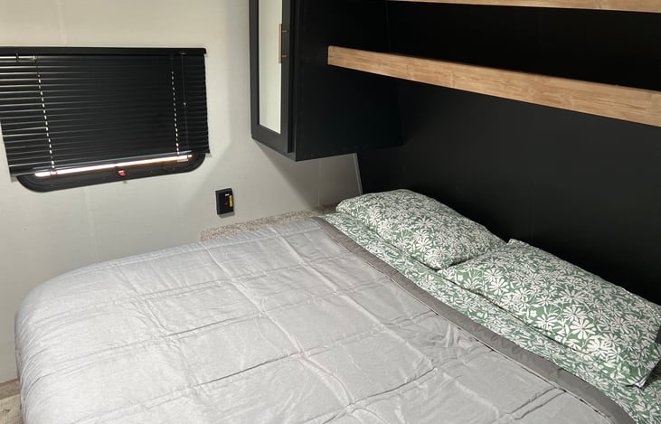 Bedding is an add on option when wanting to rent out unit. There is enough for the master, bunks couch fold out and table conversion for your convenience. Please don’t hesitate to ask if you have ?’s.
