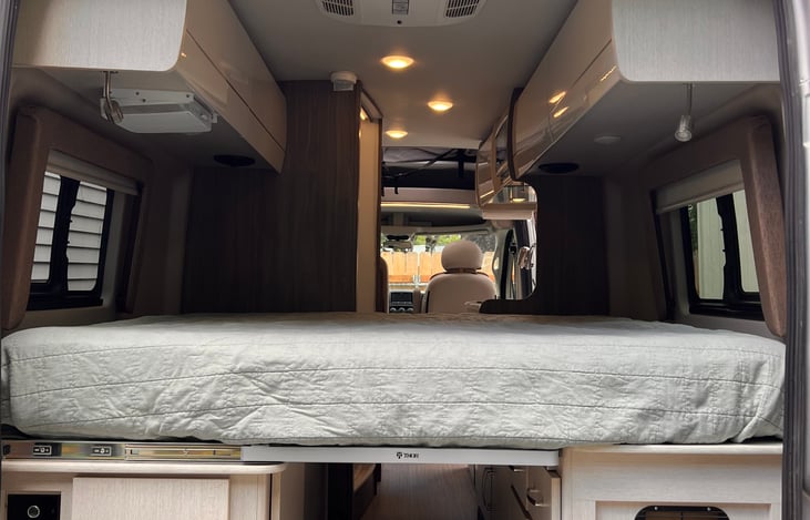 Super comfy, custom King mattress.